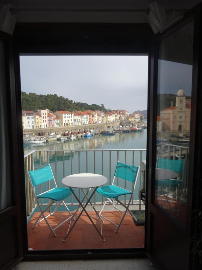 Vue Sur Mer! Levers De Lune Et Soleil En Direct! Apartment Port Vendres Bagian luar foto